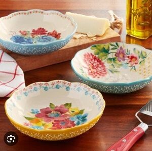 Pioneer Woman Floral Medley Pasta Bowl Set